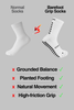 BAREFOOT GRIP SOCKS 3.0 MidCalf Length - White - Gain The Edge Official