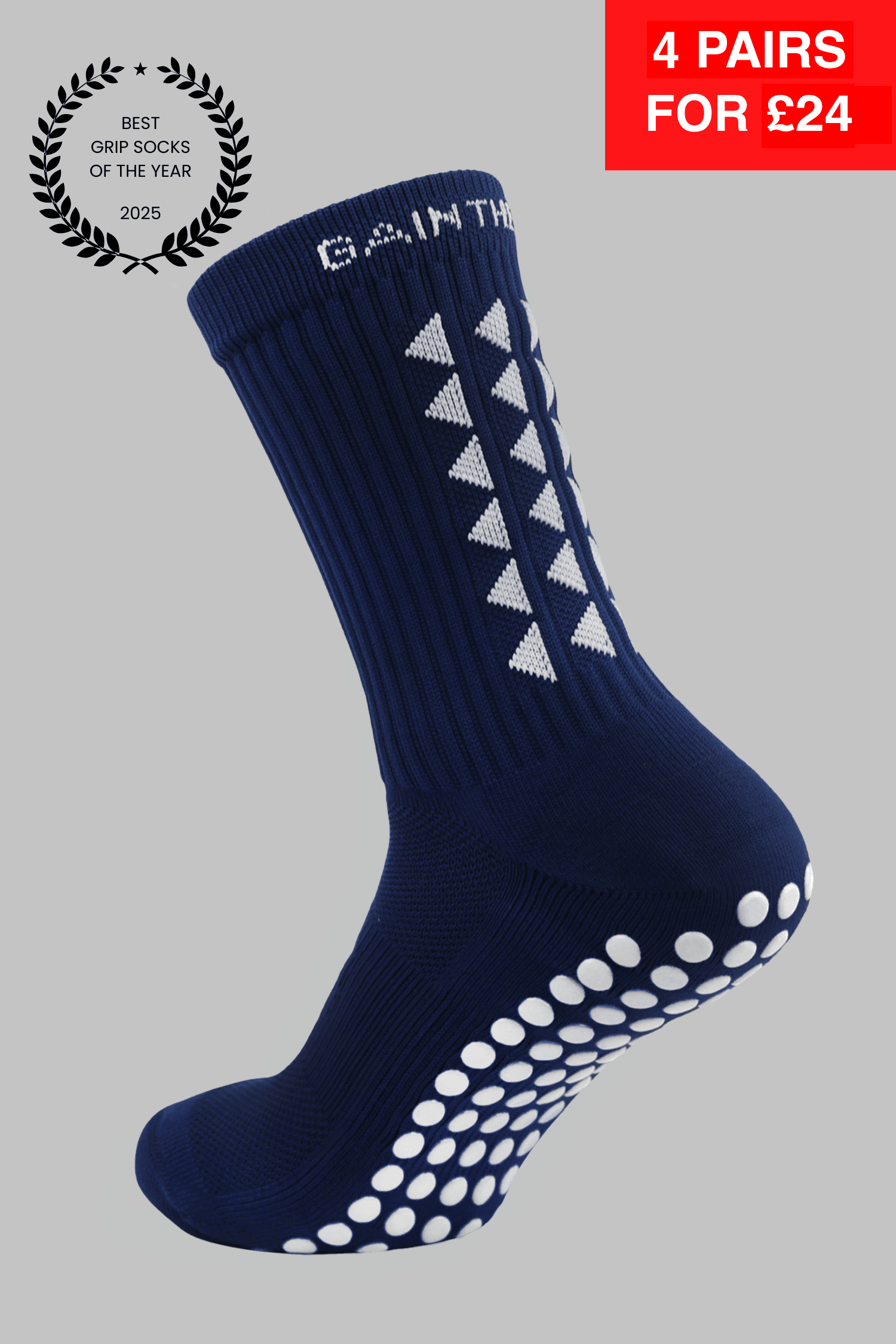 GRIP SOCKS 3.0  MidCalf Length - Navy Blue