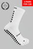 BAREFOOT GRIP SOCKS 3.0 MidCalf Length - White - Gain The Edge Official
